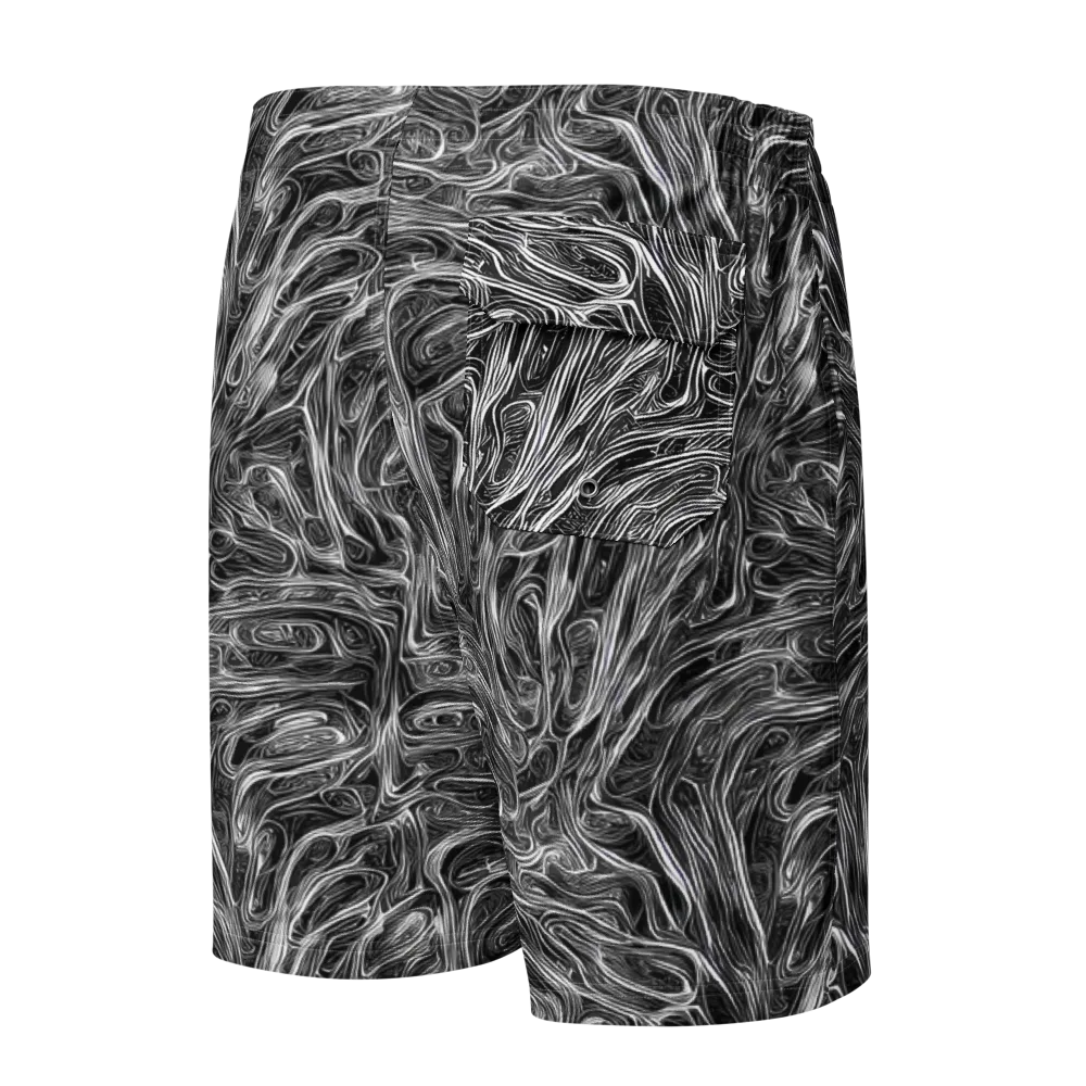 Liquid Timber on Men's Board Shorts — Back