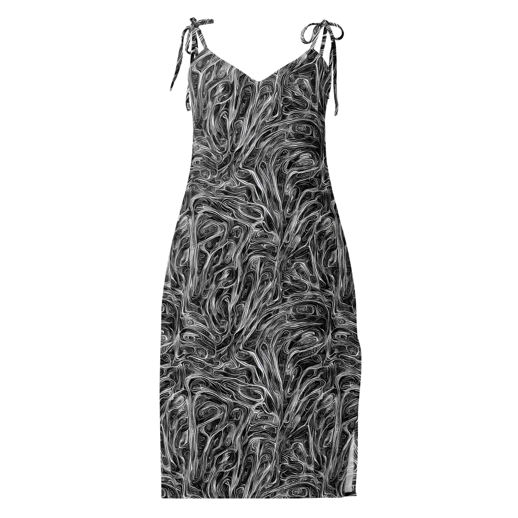 Liquid Timber on Slip Dress — Front