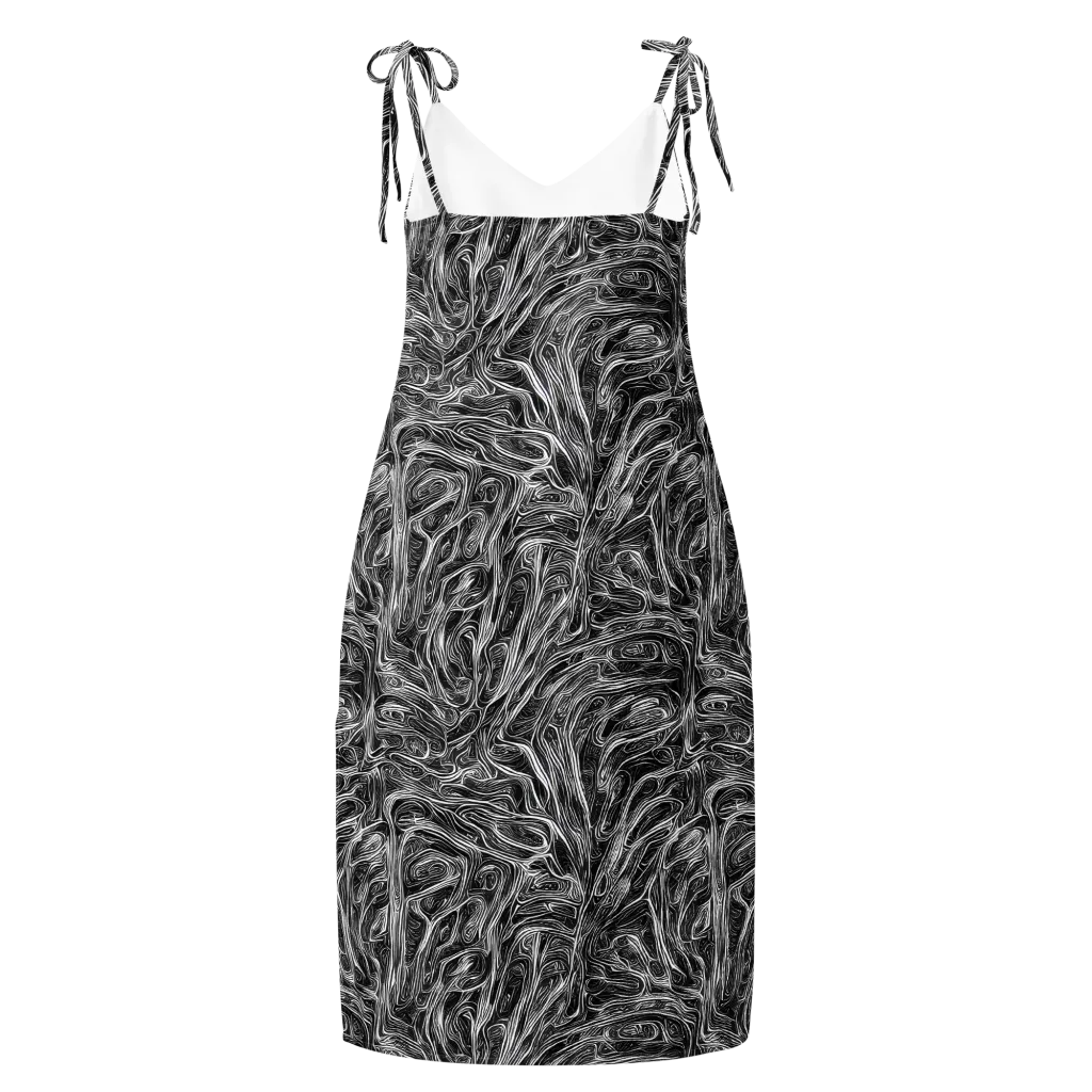 Liquid Timber on Slip Dress — Back