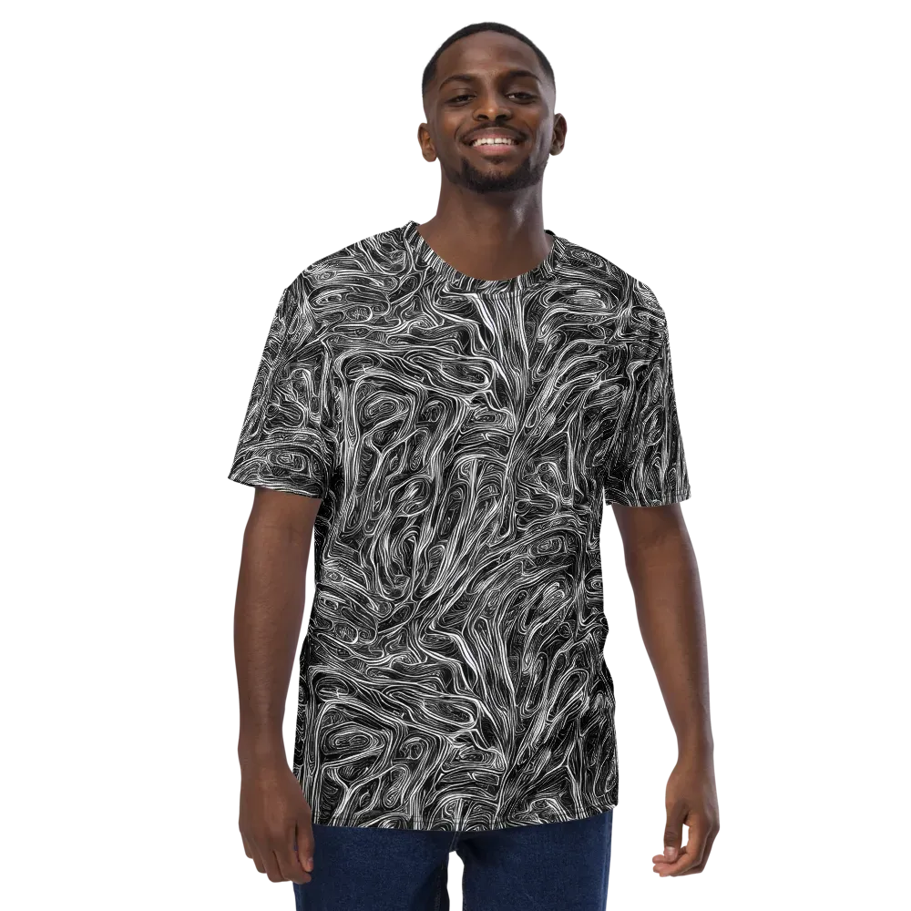 Liquid Timber on Men's Crew Neck T-Shirt — Front
