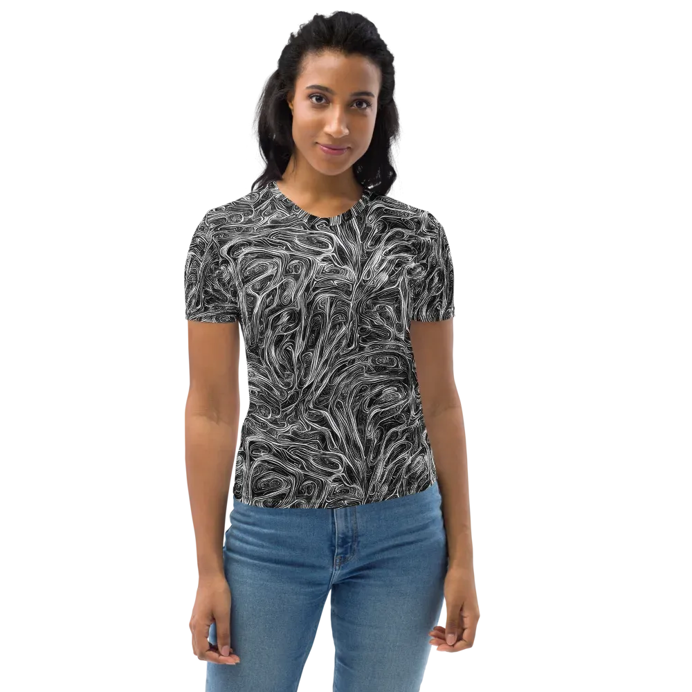 Liquid Timber on Women's Crew Neck T-Shirt — Front