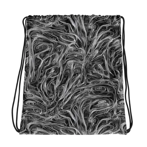 Liquid Timber on a Drawstring Bag