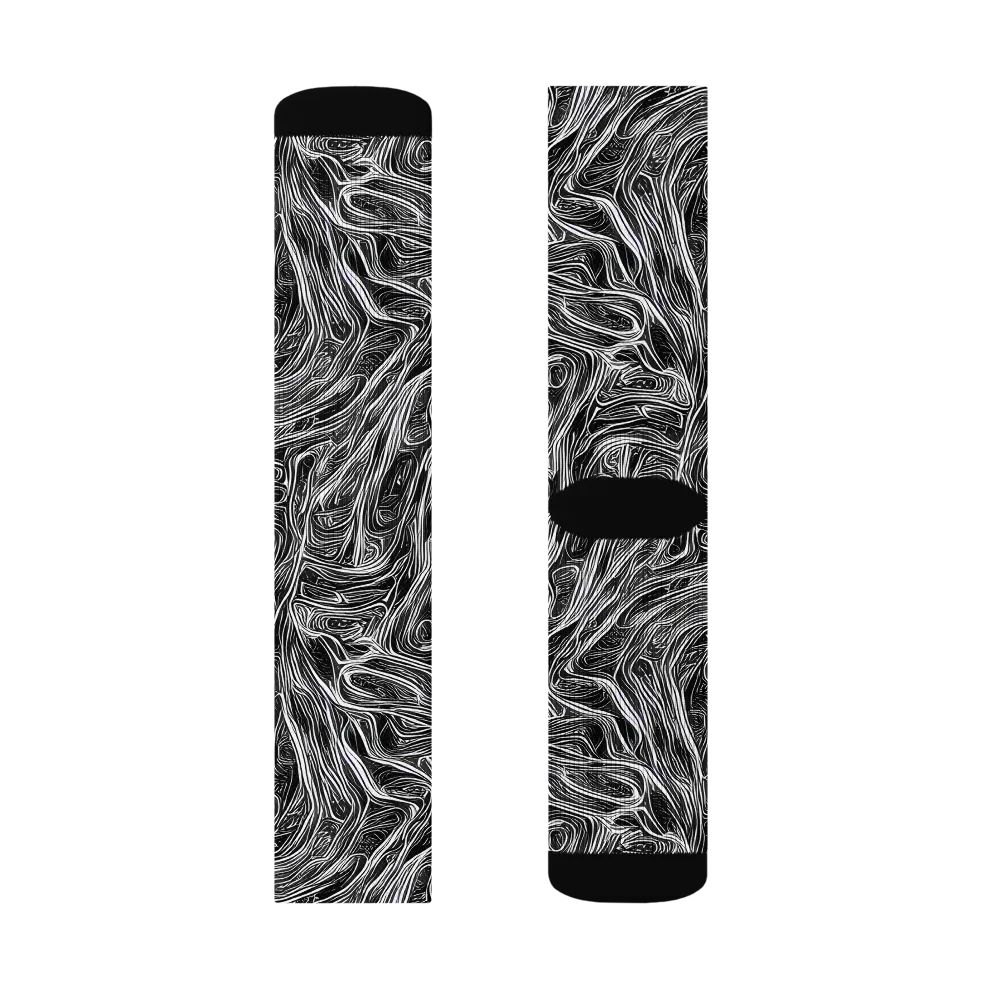 Liquid Timber on Socks — Left Sock