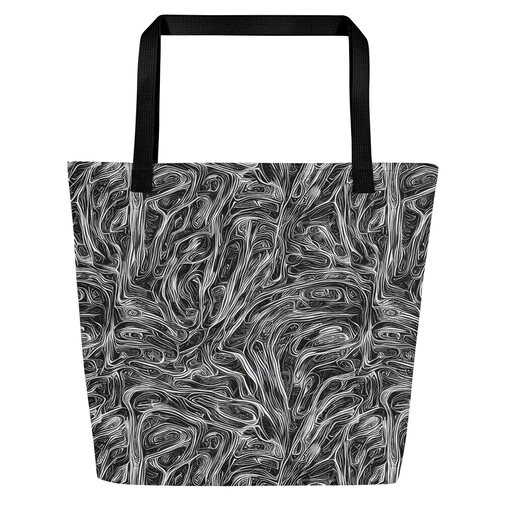 Liquid Timber on Large Tote Bag W/ Pocket — Front