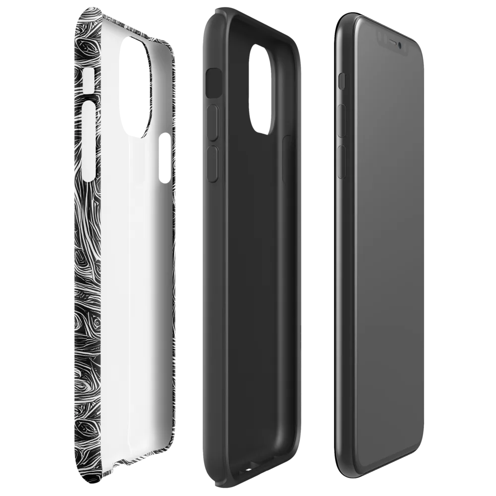 Liquid Timber on Tough Case for iPhone® — Right
