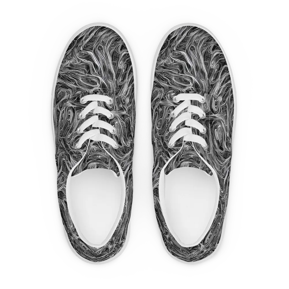 Liquid Timber on Men's Lace-Up Canvas Shoes — Front