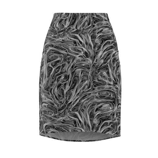 Liquid Timber on a Pencil Skirt