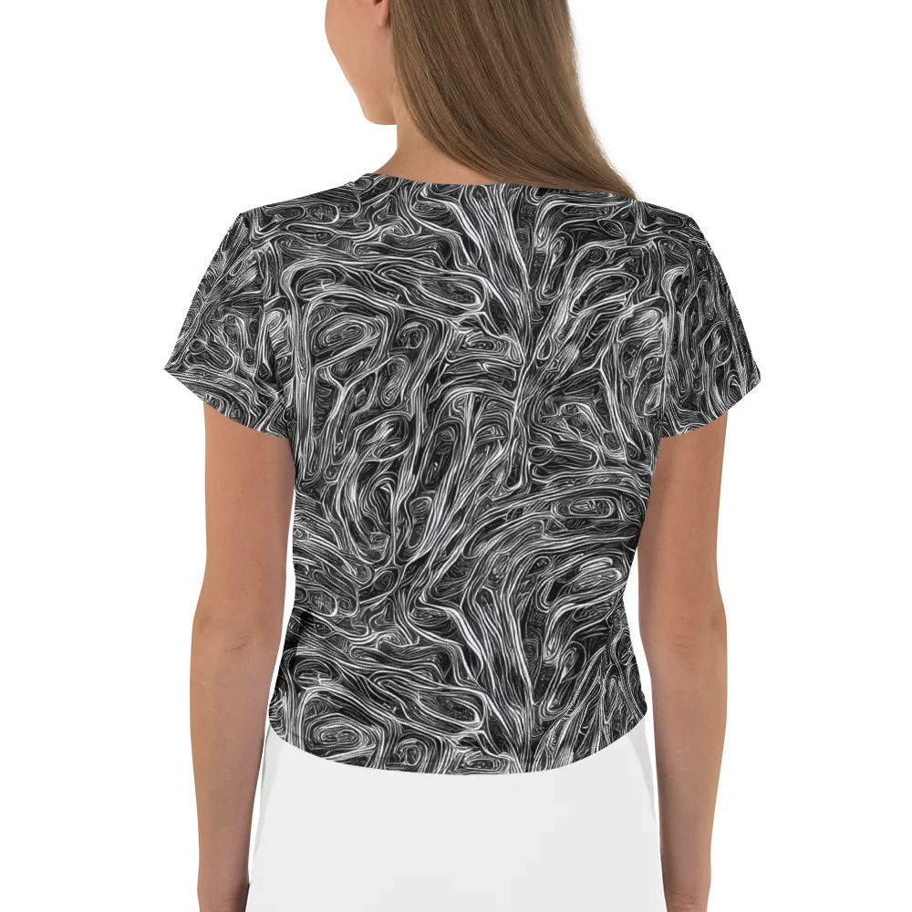Liquid Timber on Crop Tee — Back