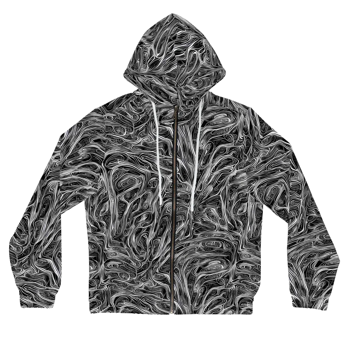 Liquid Timber on Women's Full-Zip Hoodie — Front
