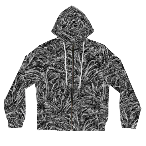 Liquid Timber on a Women's Full-Zip Hoodie