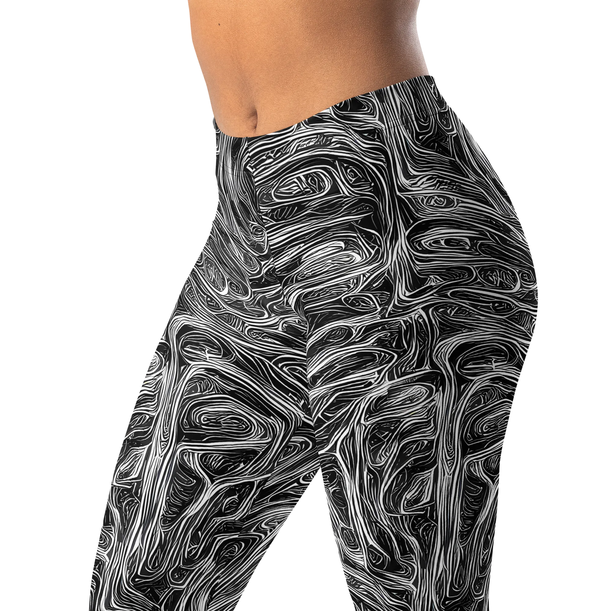 Liquid Timber on Leggings — Left Front