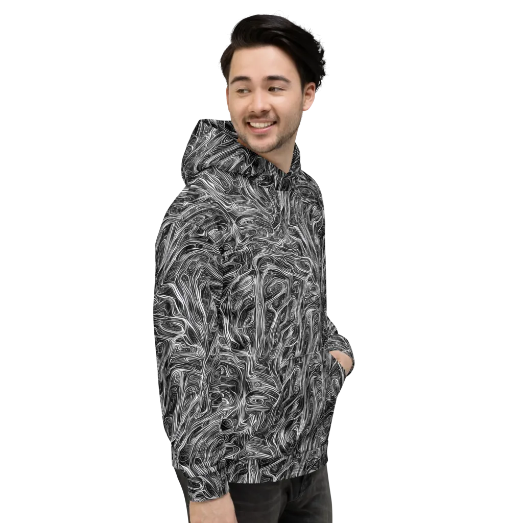 Liquid Timber on Hoodie — Right