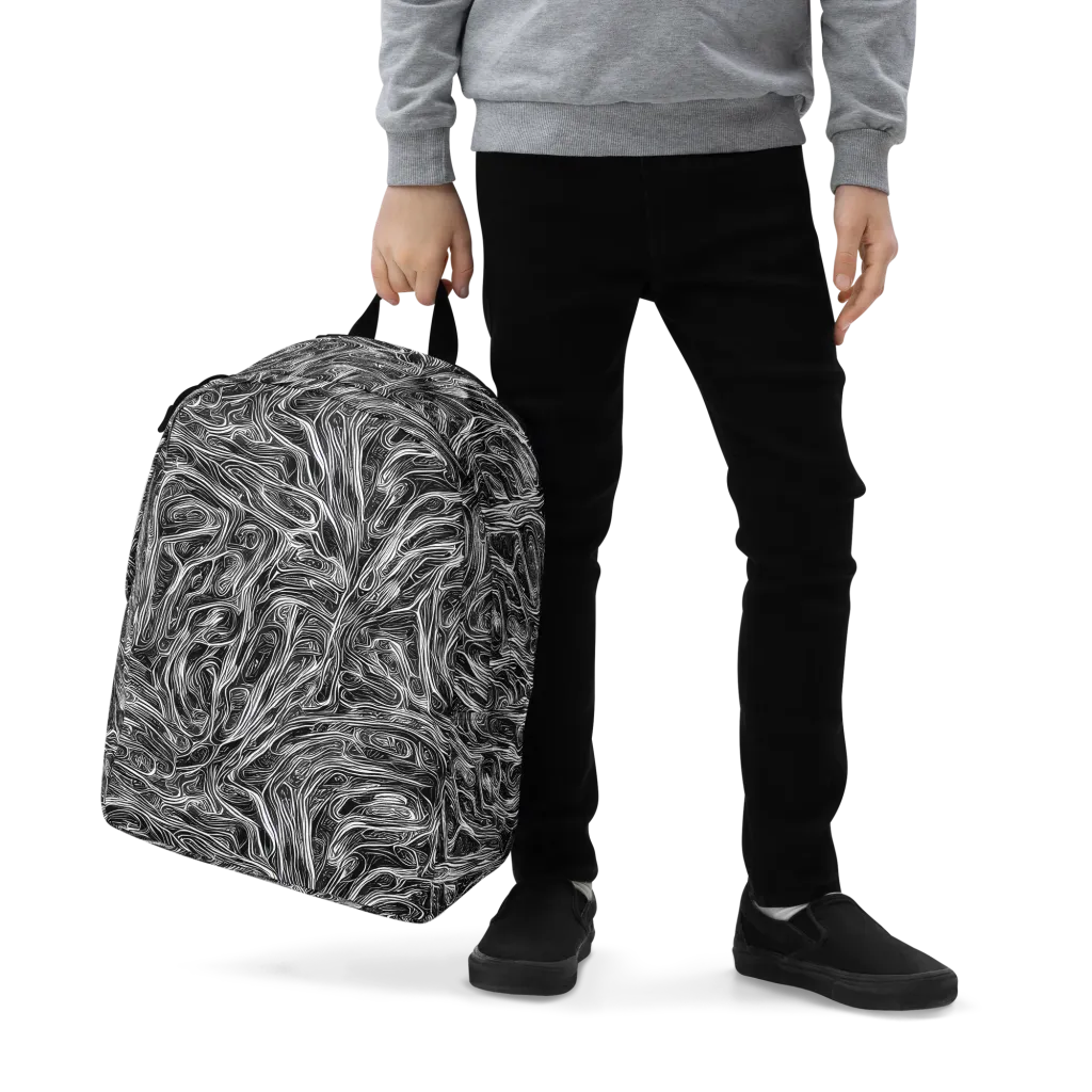 Liquid Timber on Minimalist Backpack — Zoomed-in