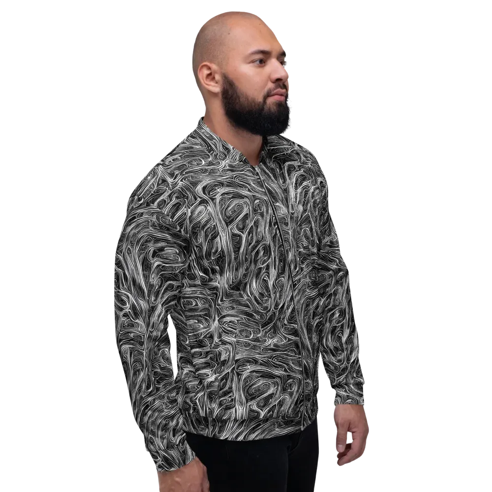 Liquid Timber on Bomber Jacket — Right