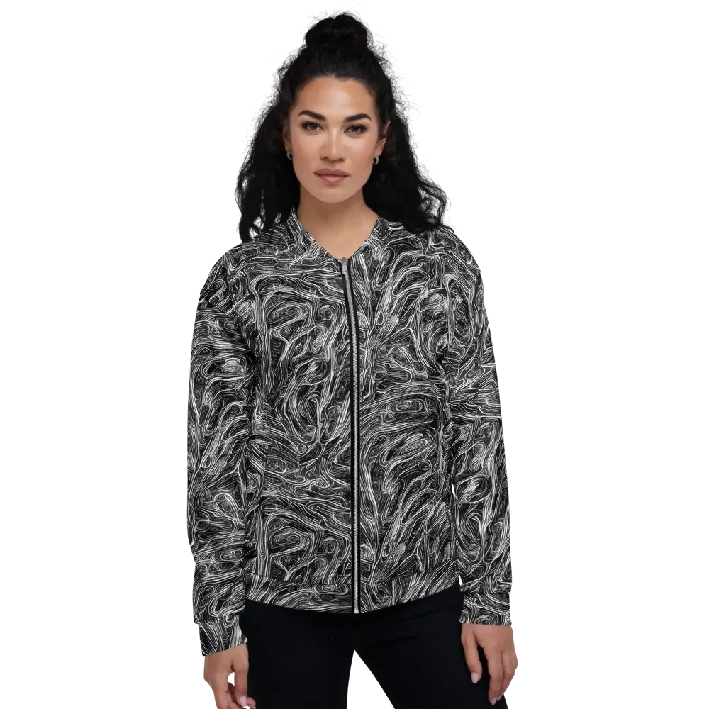 Liquid Timber on Bomber Jacket — Front