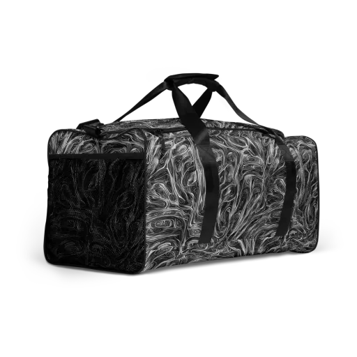 Liquid Timber on a Duffle Bag