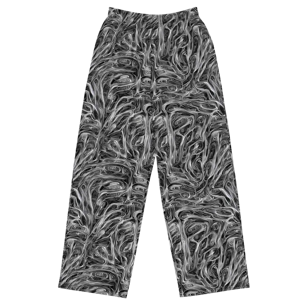 Liquid Timber on Wide-Leg Pants — Front