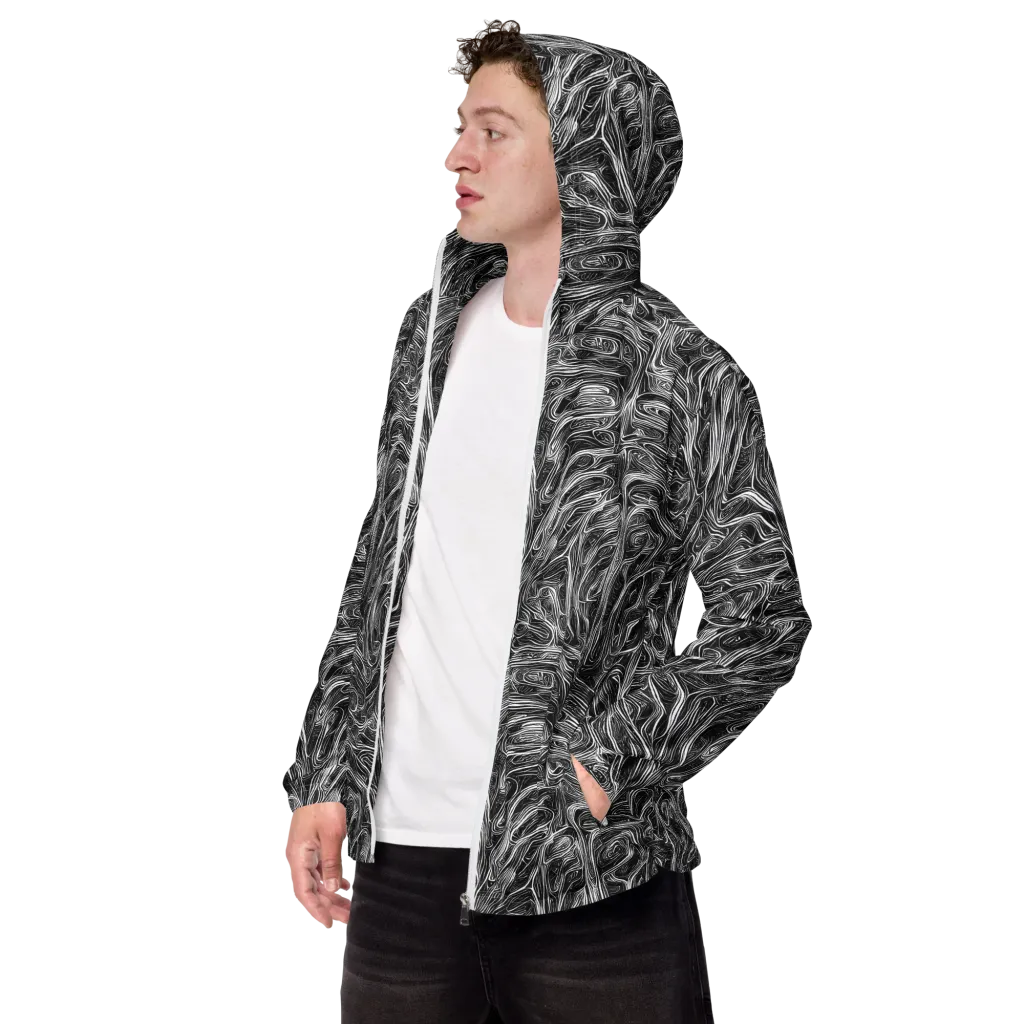 Liquid Timber on Men's Windbreaker — Left Front