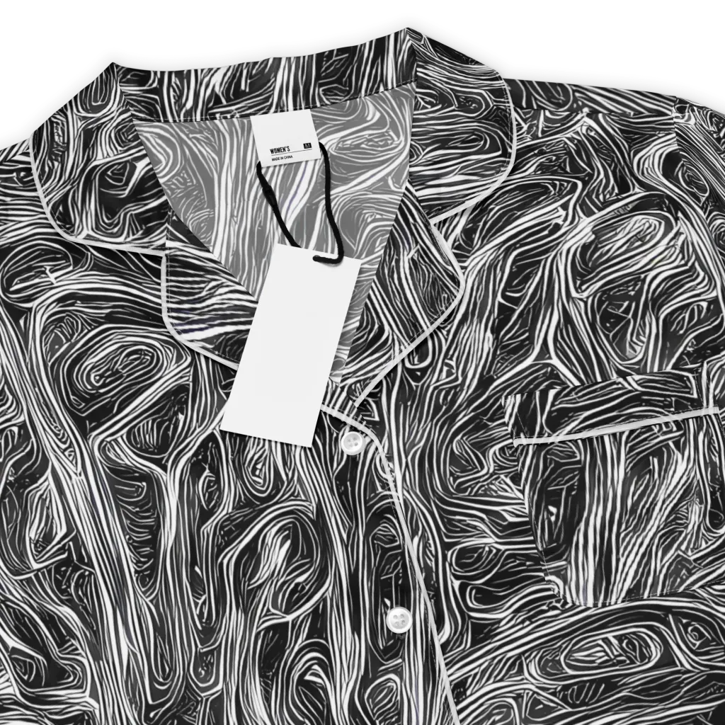 Liquid Timber on Women's Short Sleeve Pajama Top — Product details