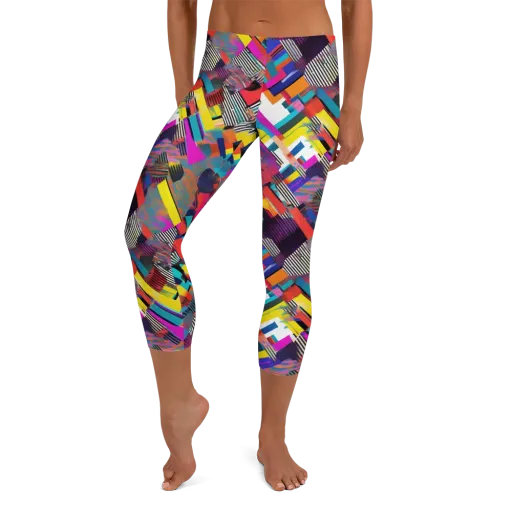Chromatic Collision on a Capri Leggings