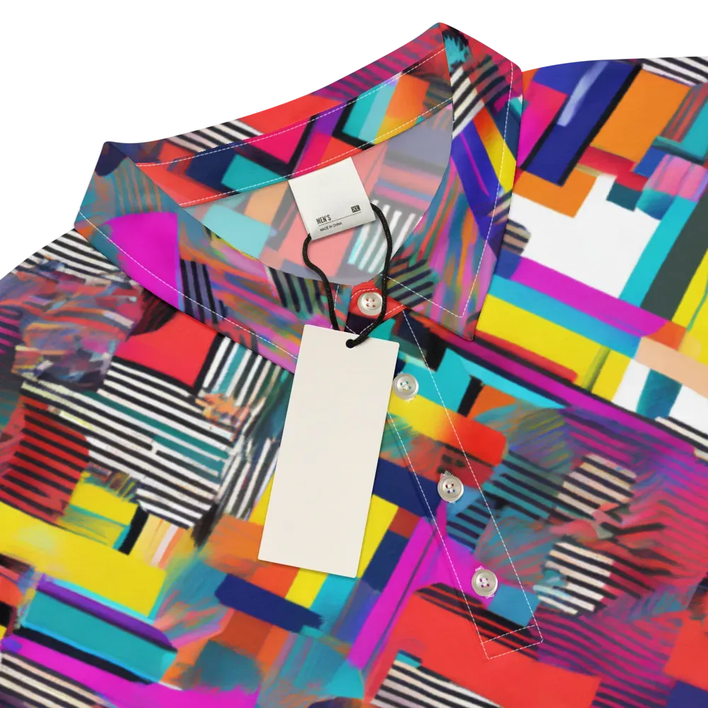 Chromatic Collision on Men's Slim Fit Polo Shirt — Product details