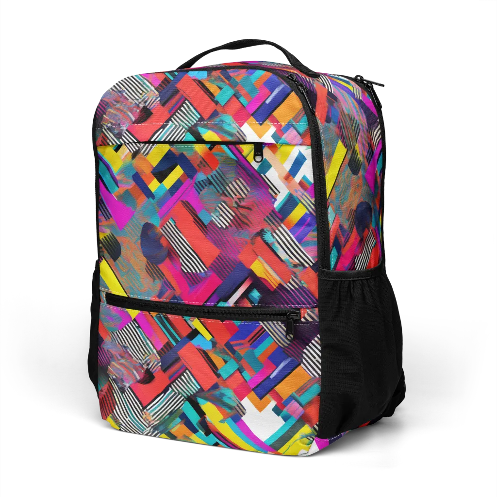 Chromatic Collision on Utility Backpack — Left Front