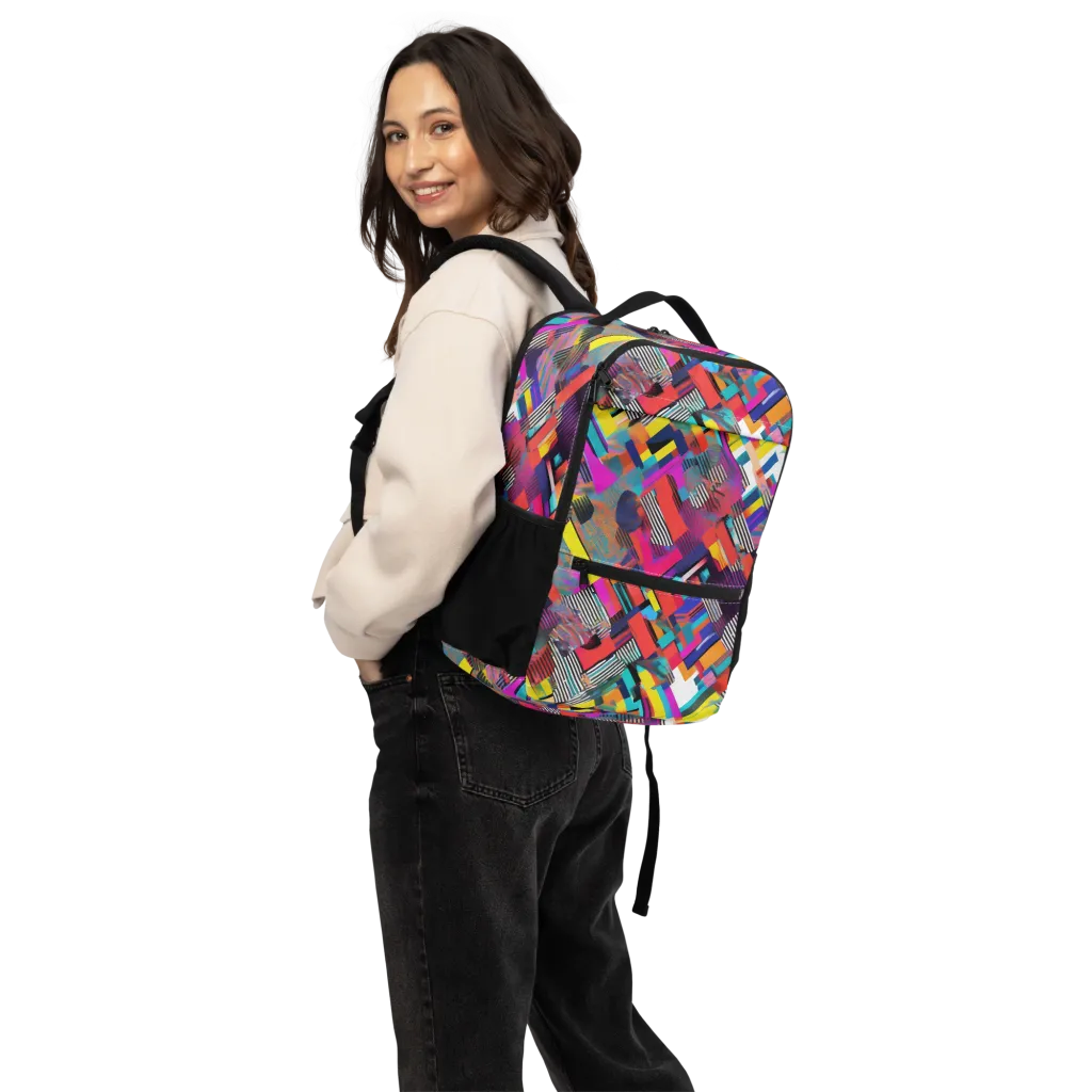 Chromatic Collision on Utility Backpack — Back