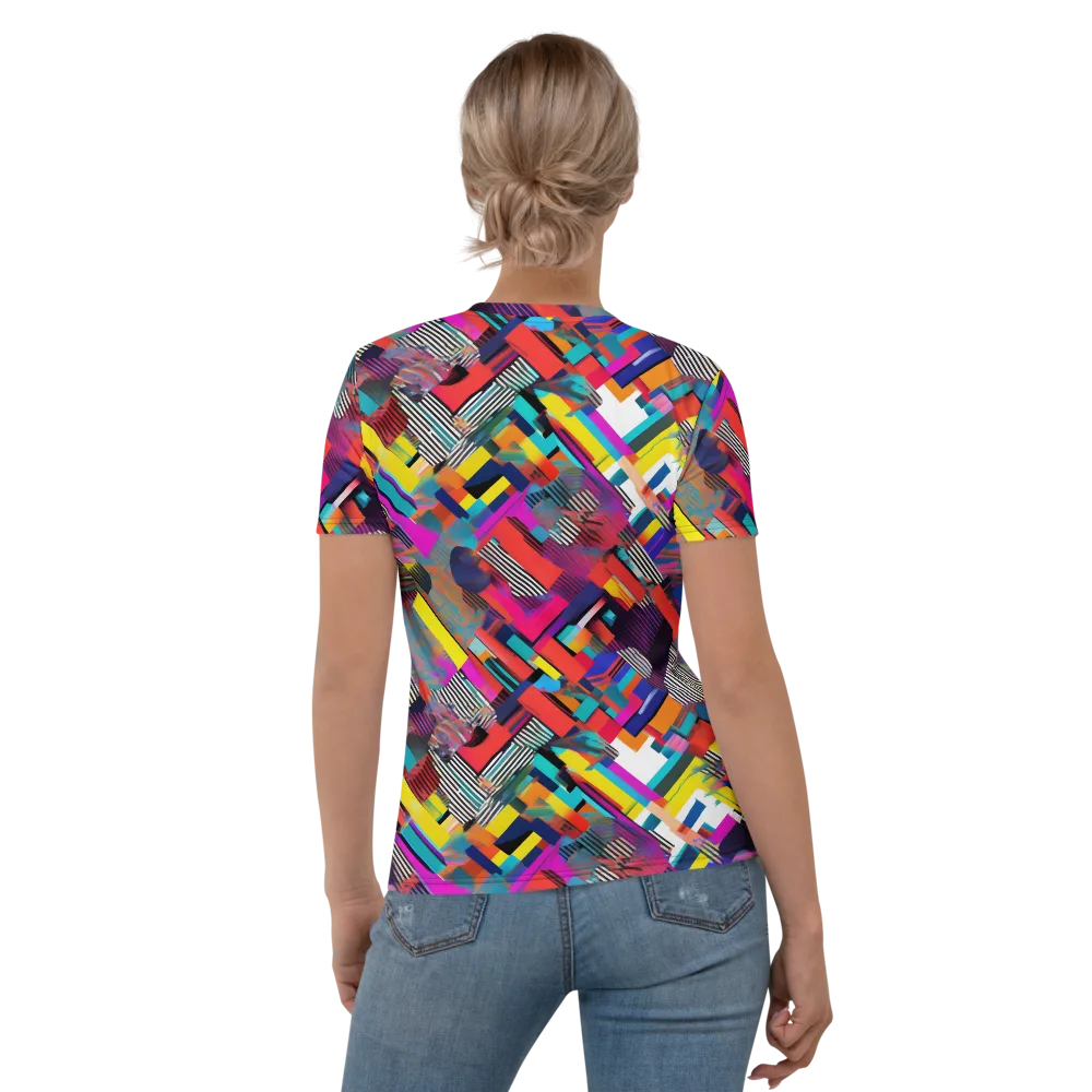 Chromatic Collision on Women's Crew Neck T-Shirt — Back