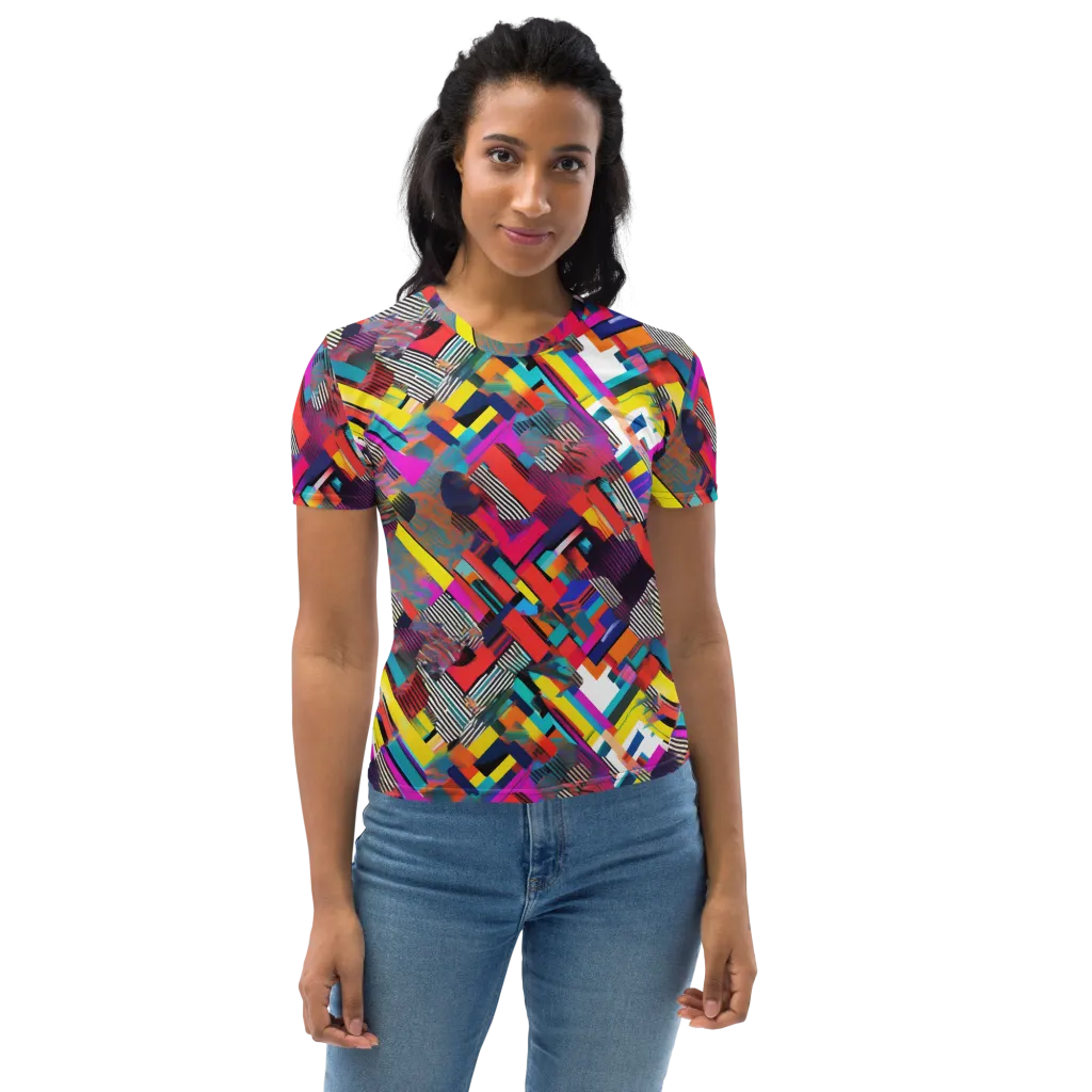 Chromatic Collision on Women's Crew Neck T-Shirt — Front