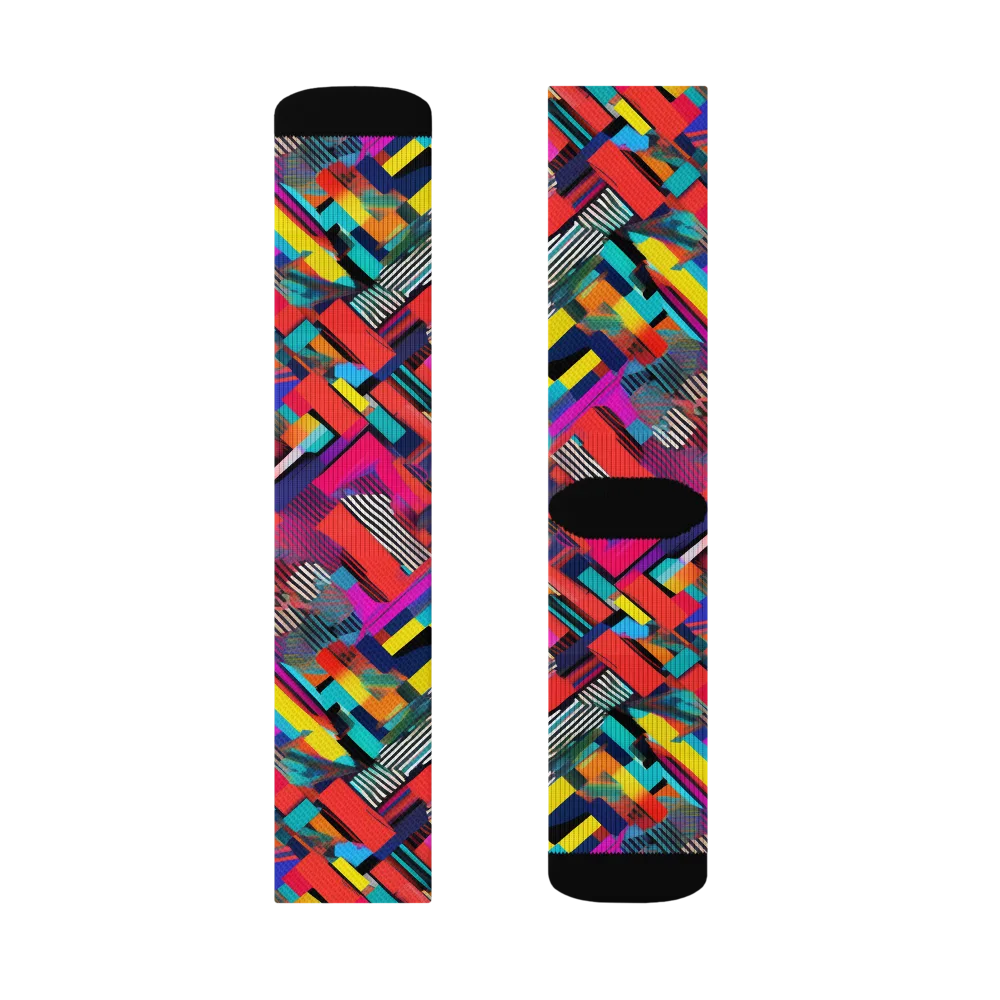 Chromatic Collision on Socks — Left Sock