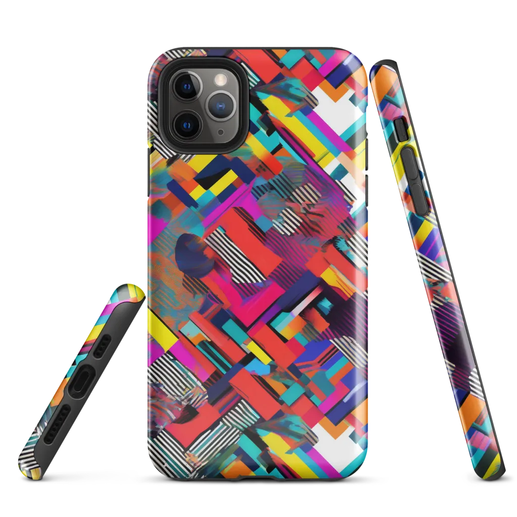 Chromatic Collision on Tough Case for iPhone® — Front