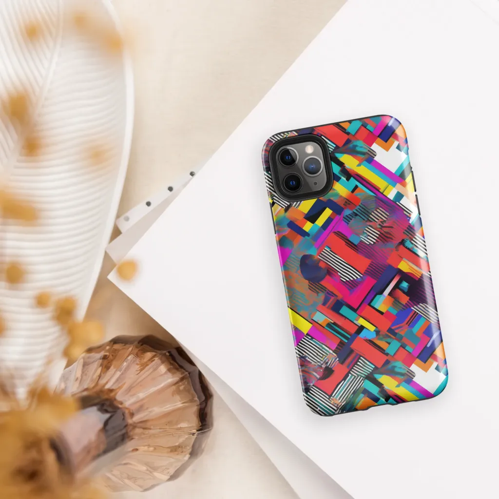 Chromatic Collision on Tough Case for iPhone® — Front