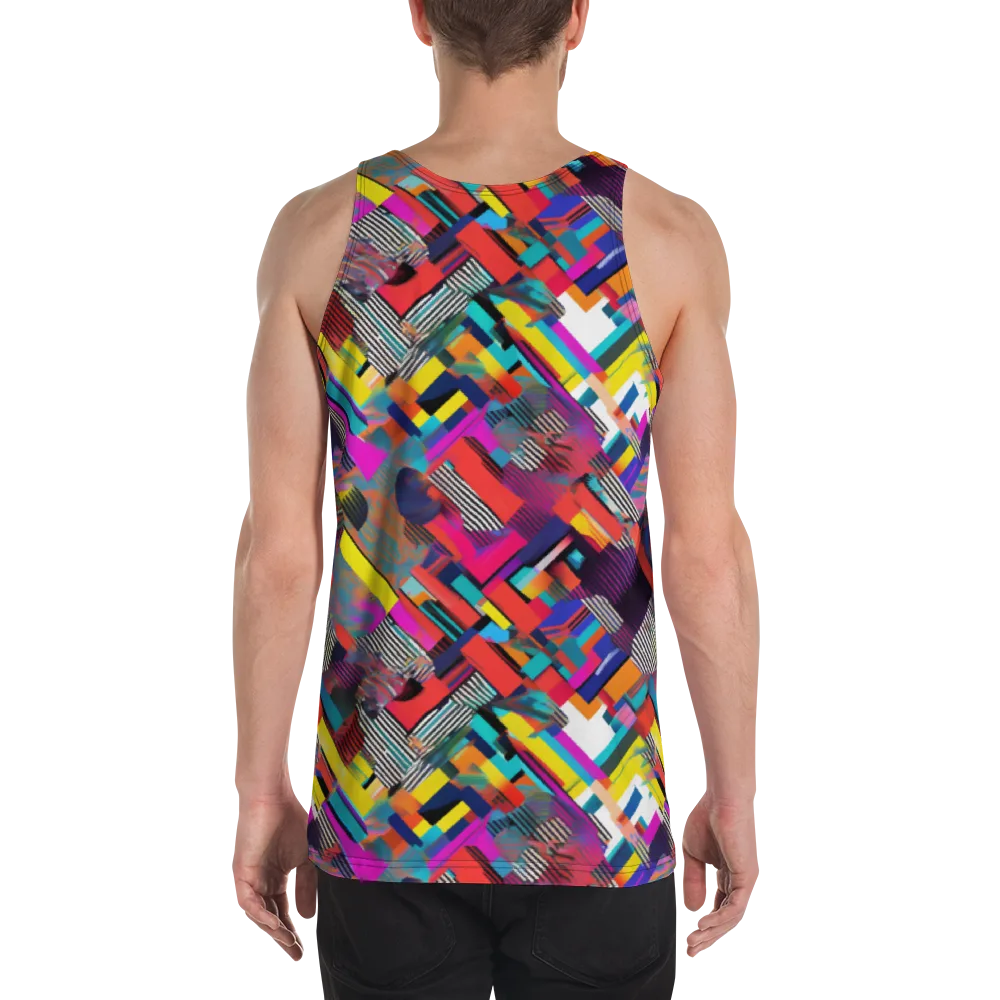 Chromatic Collision on Men's Tank Top — Back