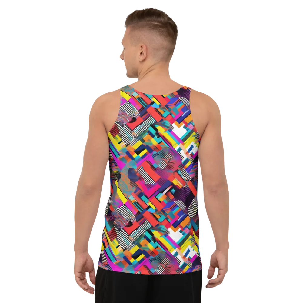 Chromatic Collision on Men's Tank Top — Back