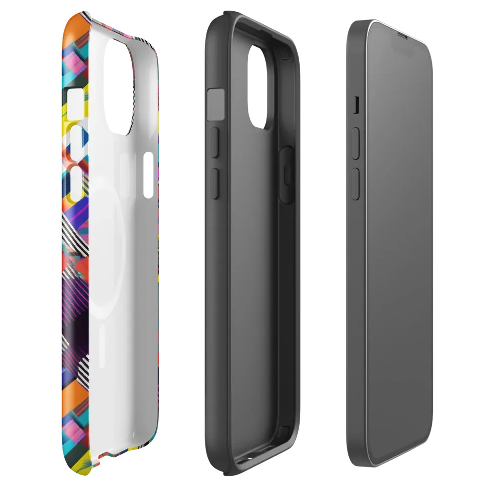 Chromatic Collision on MagSafe Tough Case for iPhone® — Front