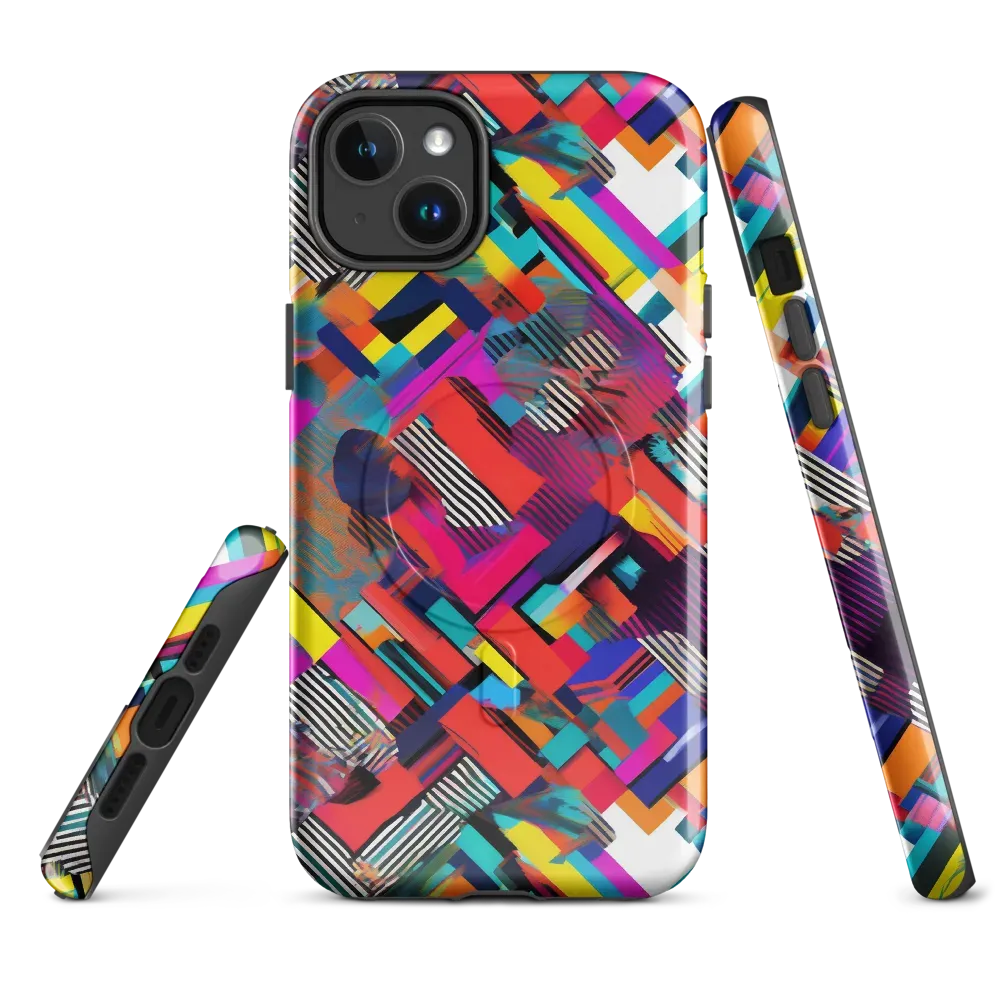 Chromatic Collision on MagSafe Tough Case for iPhone® — Front