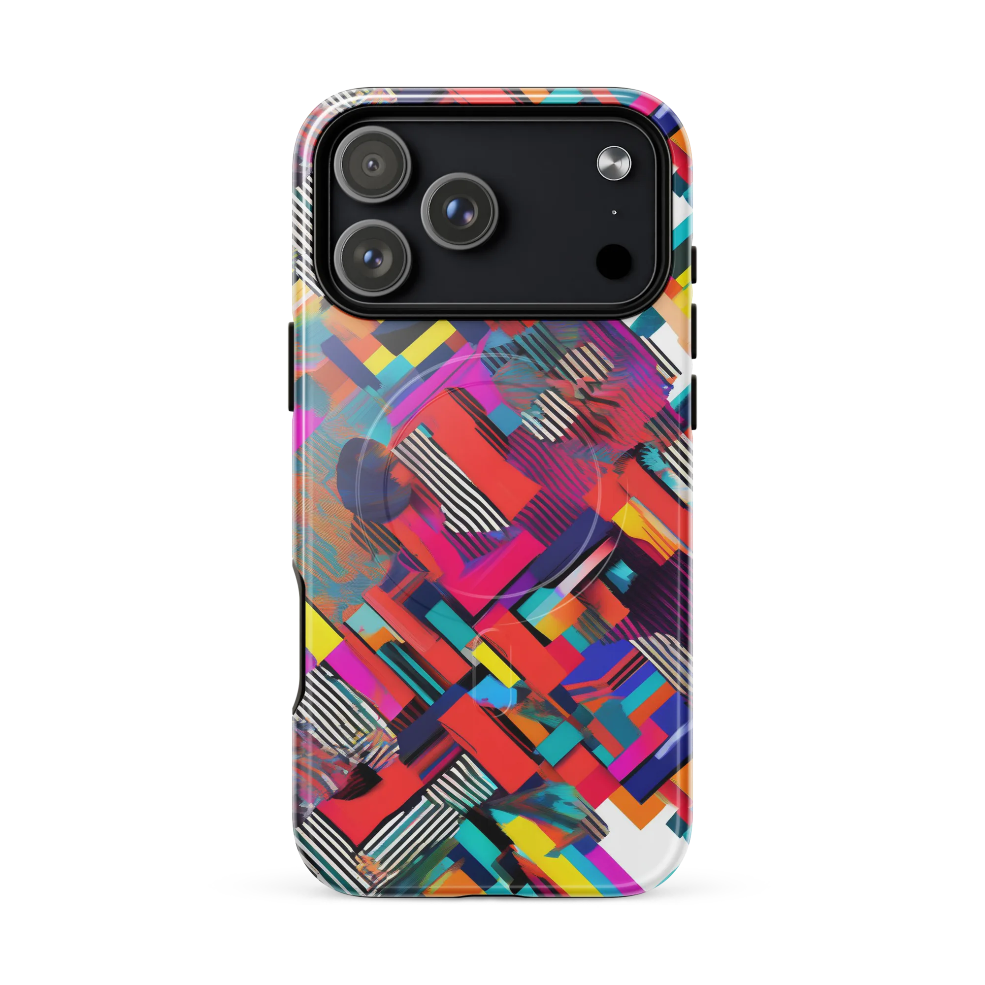 Chromatic Collision on MagSafe Tough Case for iPhone® — Front