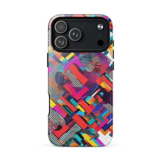 Chromatic Collision on a MagSafe Tough Case for iPhone®