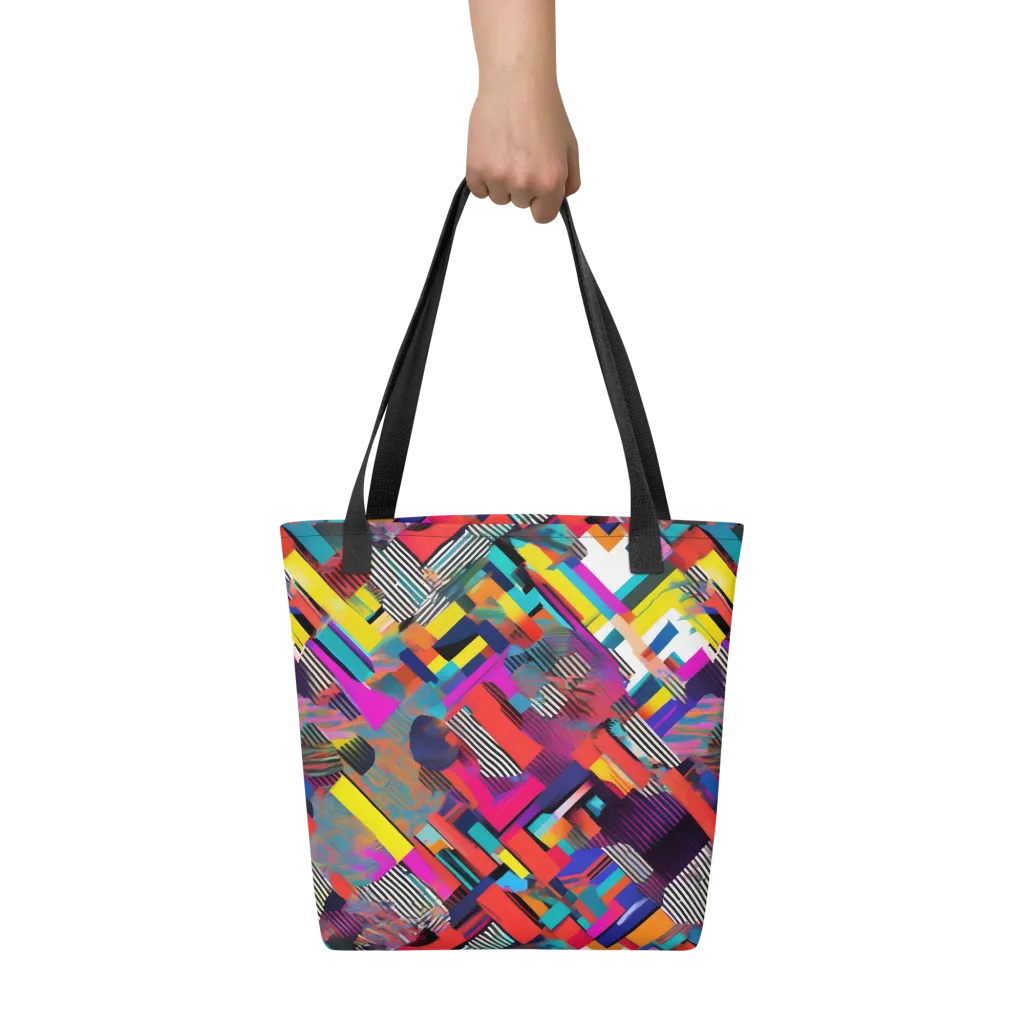 Chromatic Collision on Tote Bag — Front