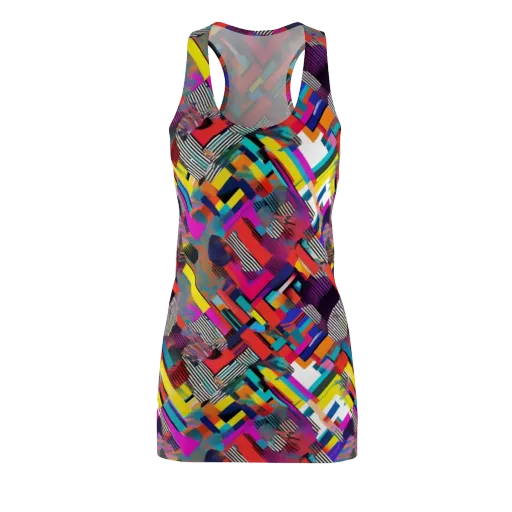 Chromatic Collision on a Racerback Dress