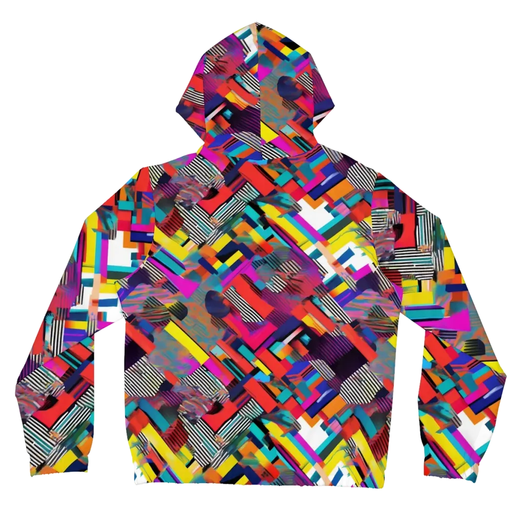 Chromatic Collision on Women's Full-Zip Hoodie — Back