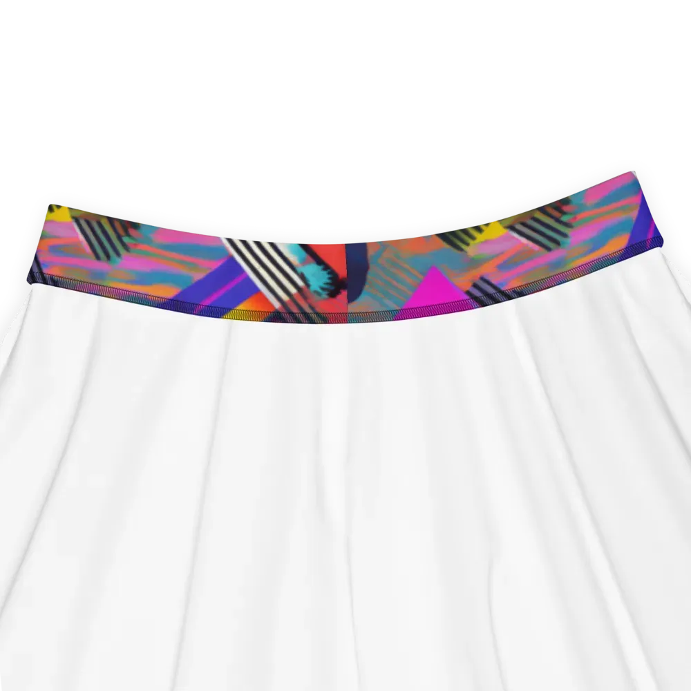 Chromatic Collision on Skater Skirt — Product details