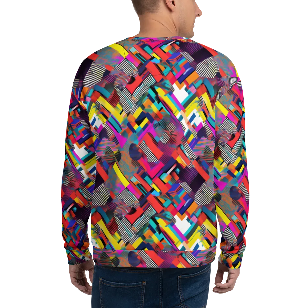 Chromatic Collision on Sweatshirt — Back