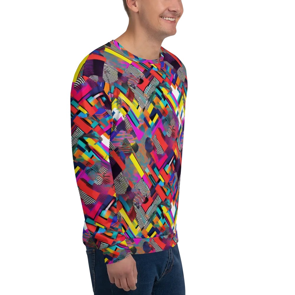 Chromatic Collision on Sweatshirt — Right Front