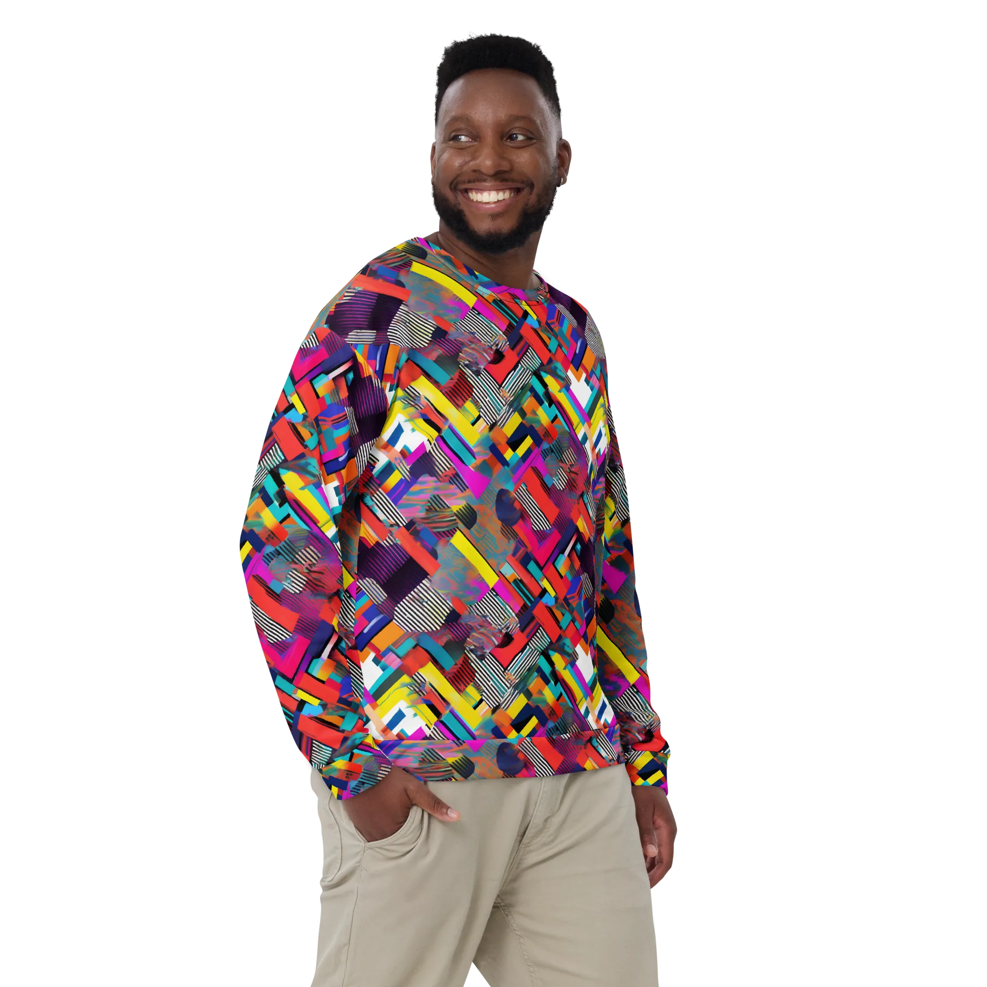 Chromatic Collision on Sweatshirt — Front