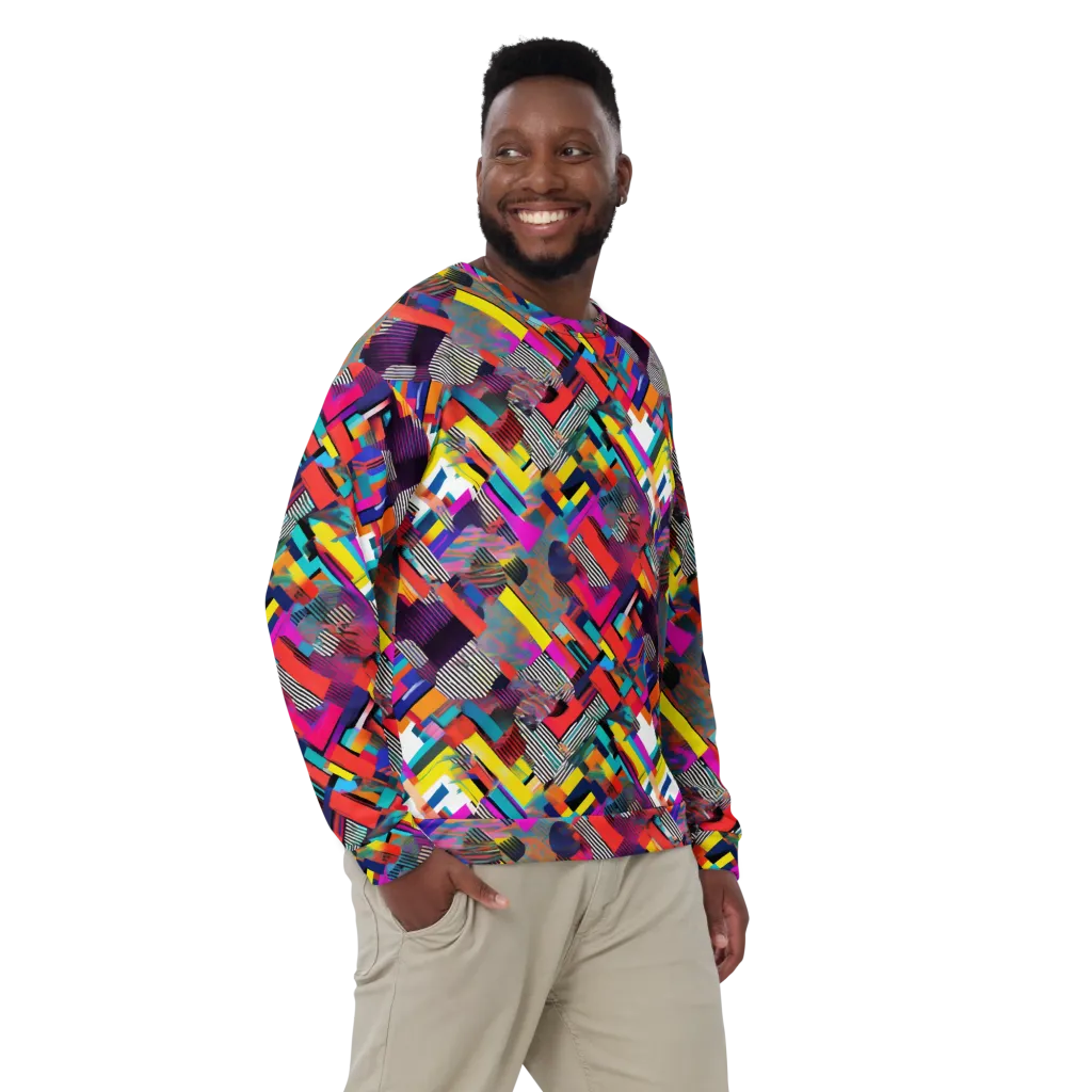 Chromatic Collision on Sweatshirt — Front