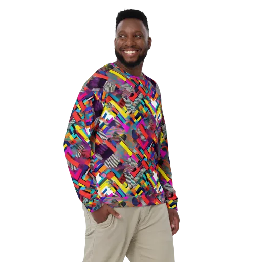 Chromatic Collision on a Sweatshirt