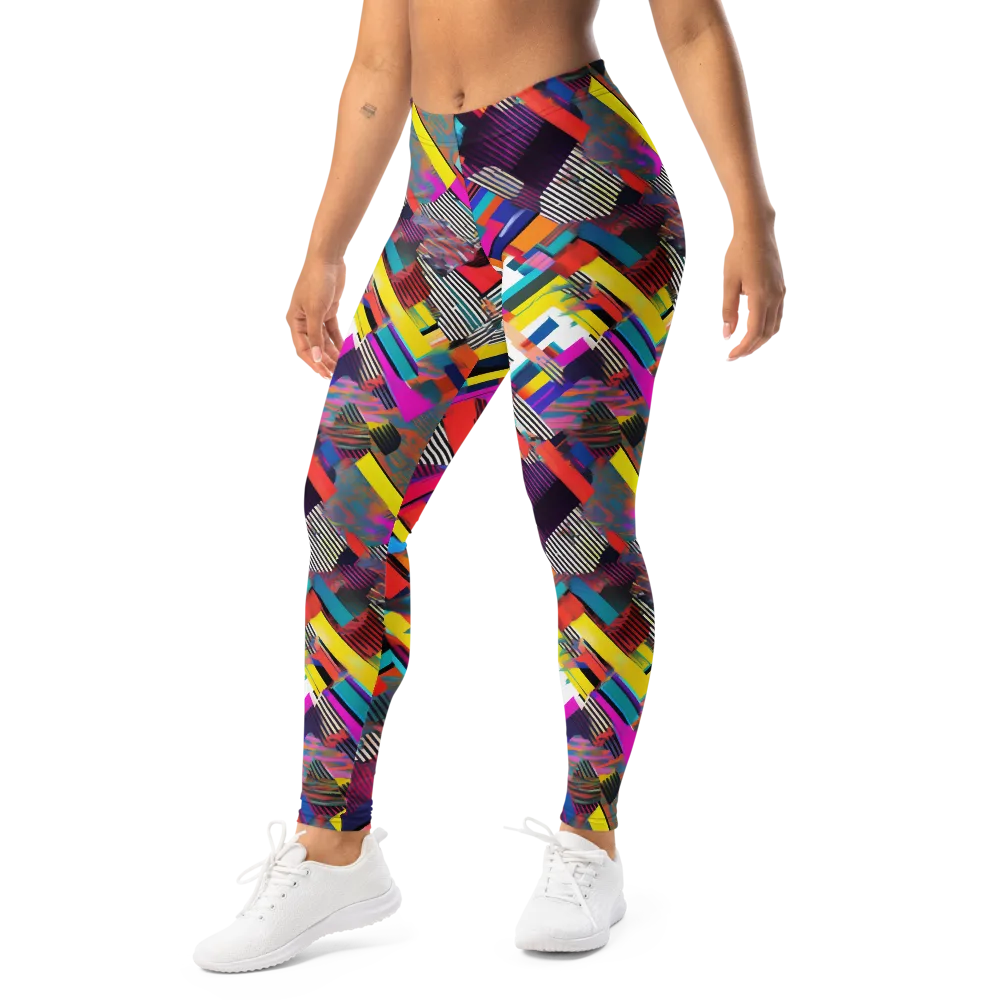 Chromatic Collision on Leggings — Left Front