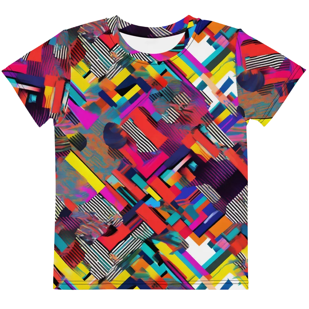 Chromatic Collision on Kids Crew Neck T-Shirt — Front