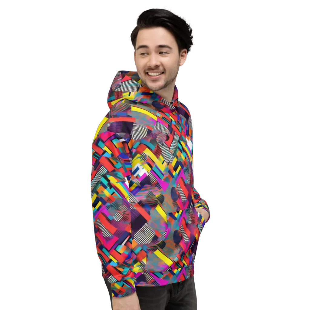 Chromatic Collision on Hoodie — Right